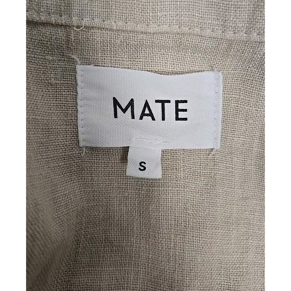 MATE the Label Cream Short-Sleeve Linen Jumpsuit - Picture 5 of 10